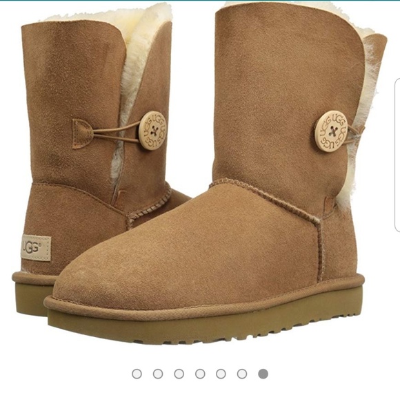 UGG BAILEY BUTTON CHESTNUT - Picture 5 of 5